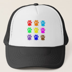 Casquette Motif à mâchoires pour chien d'encre
