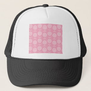 Casquette Motif Art Abstrait rose Fleurs florales