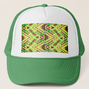 Casquette motif Brown et vert