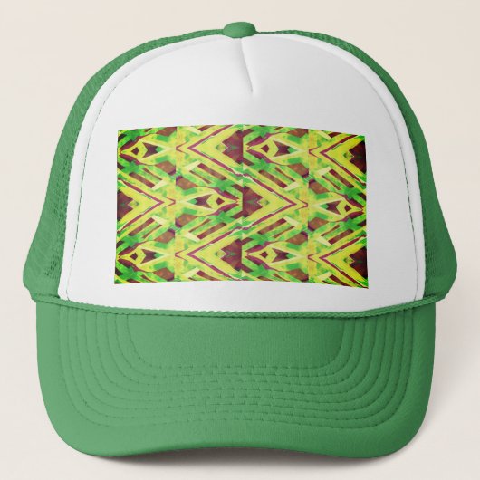 Casquette motif Brown et vert (Devant)
