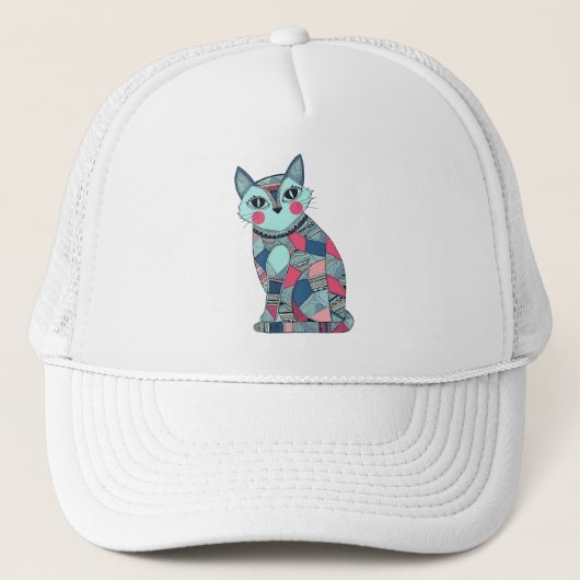 Casquette Motif Chat Mignon (Devant)