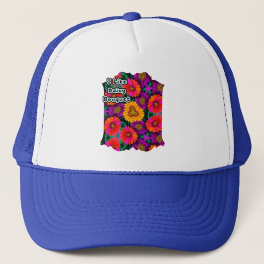 Casquette Motif coloré Daisy Bouquet (Devant)