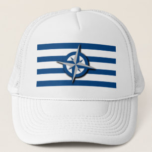 Casquette Motif compas et rayures Inspiré de la marine