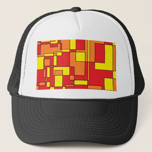 Casquette Motif de briques Abstrait (Devant)