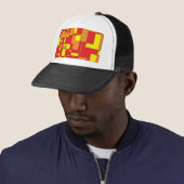 Casquette Motif de briques Abstrait (En situation)