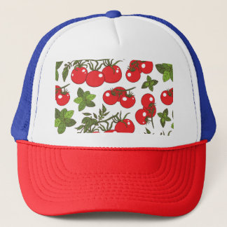 Casquette Motif de cuisine sans couture Tomato Basil