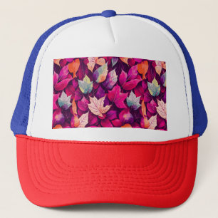 Casquette Motif de feuilles d'automne colorées-68218