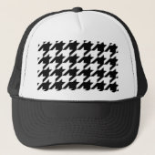 Casquette motif de fond blanc et noir géométrique chic (Devant)
