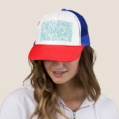 Casquette Motif de métaball bleu (En situation)