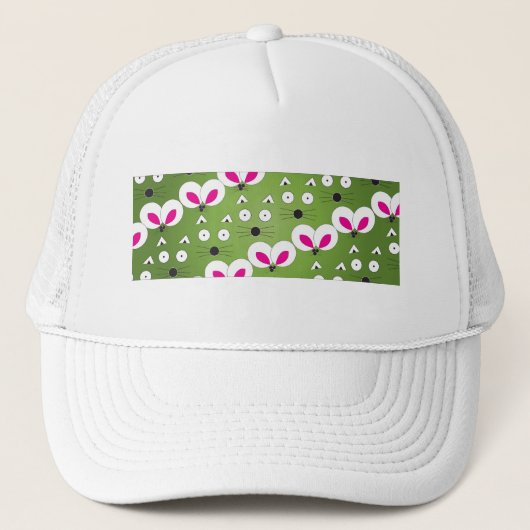 Casquette Motif de souris Cat vert (Devant)