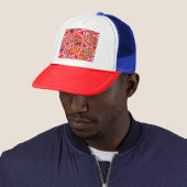 Casquette Motif de texture sans fil Abstrait (En situation)