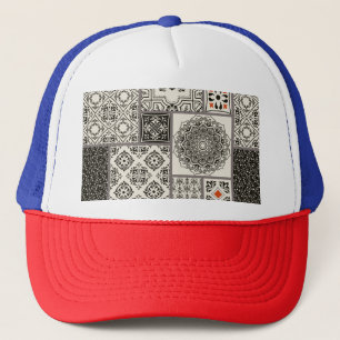 Casquette Motif de tuile islamique Majolica