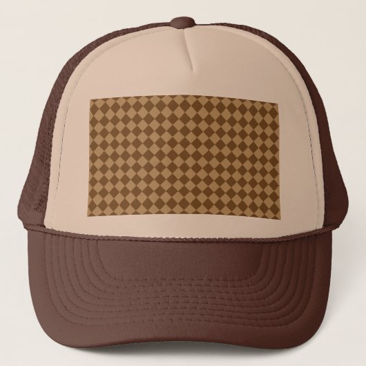 Casquette Motif diamant combiné Brown par STaylor (Devant)