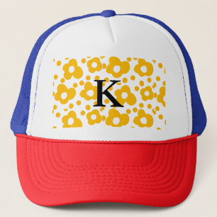 Casquette Motif floral de marguerite blanc jaune ajouter mon