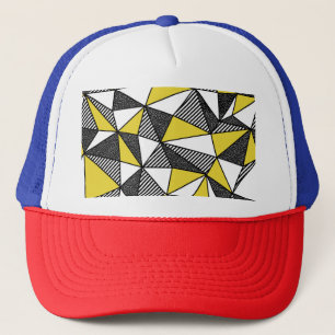 Casquette Motif géométrique bas-poly rétro