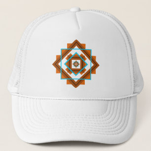 Casquette Motif géométrique des pics de montagne du sud-oues