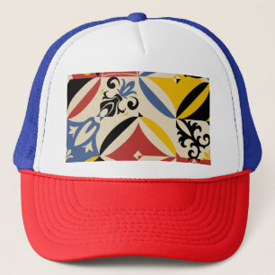 Casquette Motif géométrique Rétro Seites Azulejos