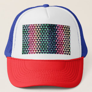 Casquette Motif géométrique triangle vintage sans couture
