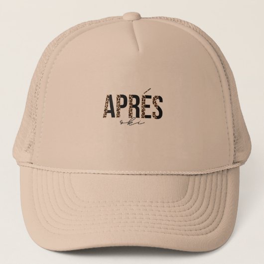 Casquette Motif imprimé léopard Après Ski (Devant)
