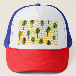 Casquette Motif Naïve Green Black Tree
