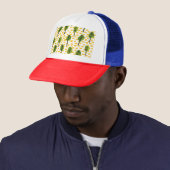 Casquette Motif Naïve Green Black Tree (En situation)