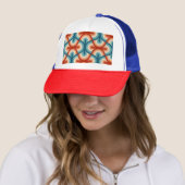 Casquette Motif Retro Summer Rainbow Stripes (En situation)