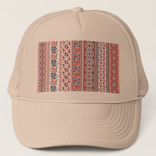 Casquette Motifs de conception de point de croix (Devant)