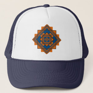 Casquette Motifs géométriques des pics montagneux du Sud-Oue
