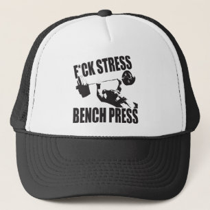 Casquette Motivation de levage - Stress F*CK, presse à banc