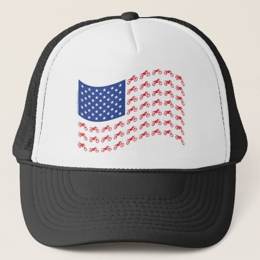 Casquette mOTO-cROSS-fLAG-wAVE (Devant)