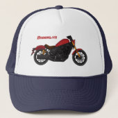 Casquette moto de style croiseur cool (Devant)