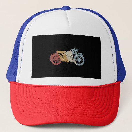 Casquette Moto style rétro Vintage (Devant)