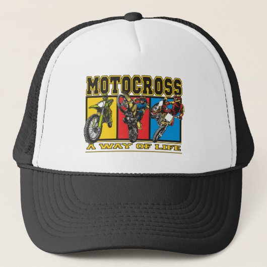 Casquette Motocross un mode de vie (Devant)