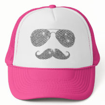 Moustache drôle de diamant avec des verres