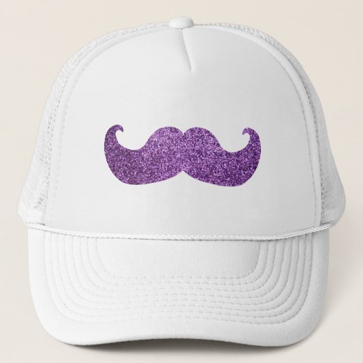 Casquette Moustache pourpre de Bling (graphique de parties (Devant)