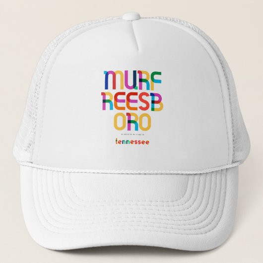 Casquette Murfreesboro Tennessee Mid Century, Pop Art, (Devant)