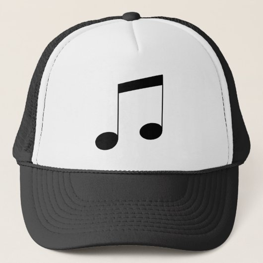 Casquette Music One Black Beam Note, (Devant)