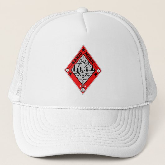 Casquette Musique Bluegrass Banjo (Devant)