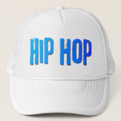 Casquette musique de danse Hip hop néon bleu (Devant)