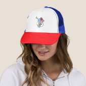 Casquette Musique d'écouteur éléphant (En situation)