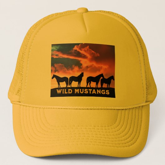 Casquette Mustangs Sauvages à l'Horizon (Devant)