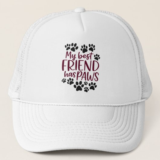 Casquette My Best Friend Has Paws Hat (Devant)