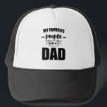 Casquette My Favorite People Call Me Dad  Father New Dad<br><div class="desc">Make your own trucker hat. The design tool allows you to add your art, designs, or photos to create a unique all American trucker hat! You can add text using cool fonts and see a preview of your creation! Our simple to personalize Trucker Hat has no minimum orders & is...</div>