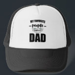 Casquette My Favorite People Call Me Dad  Father New Dad<br><div class="desc">Make your own trucker hat. The design tool allows you to add your art, designs, or photos to create a unique all American trucker hat! You can add text using cool fonts and see a preview of your creation! Our simple to personalize Trucker Hat has no minimum orders & is...</div>