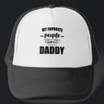 Casquette My Favorite People Call Me Daddy New Father<br><div class="desc">Make your own trucker hat. The design tool allows you to add your art, designs, or photos to create a unique all American trucker hat! You can add text using cool fonts and see a preview of your creation! Our simple to personalize Trucker Hat has no minimum orders & is...</div>