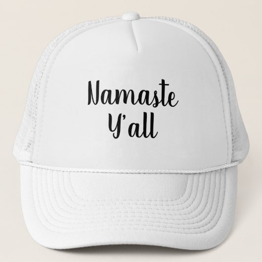 Casquette Namaste Y’all Yoga Typographie (Devant)