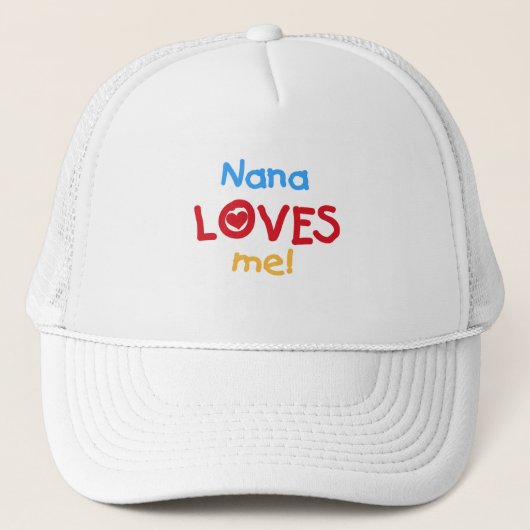 Casquette Nana aime mes t-shirts et cadeaux (Devant)