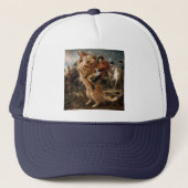 Casquette Napoléon chevauchant un chat de bataille géant (Devant)