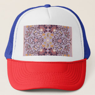 Casquette Nappe à fleurs indiennes : belle motif pastel