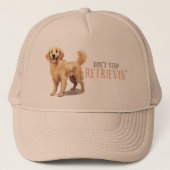 Casquette N'arrêtez pas de récupérer - amoureux des chiens - (Devant)